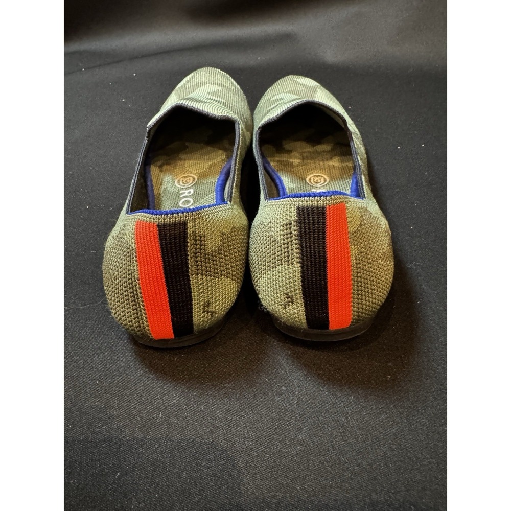 Rothy's The Loafer Womens 7.5 Green Camo Knit Slip On Flats Comfort Shoes - Picture 8 of 10